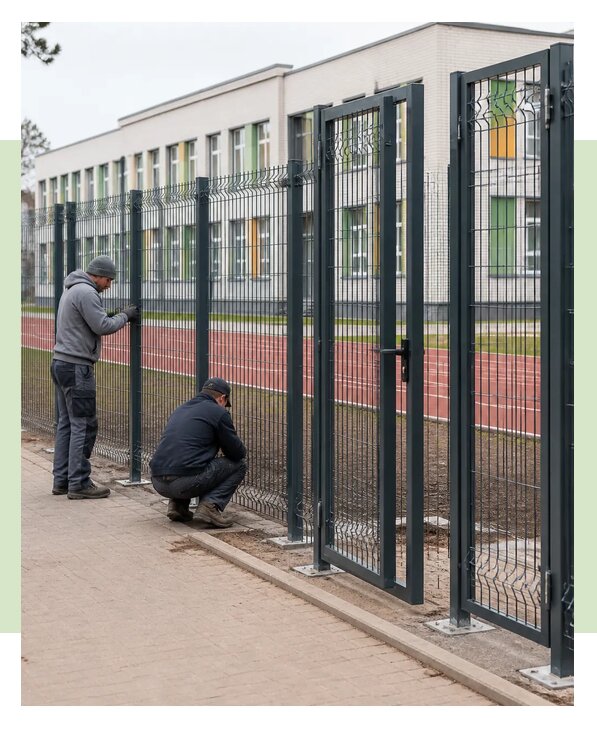 Монтаж ограждений для школ и учебных учреждений в Протвине